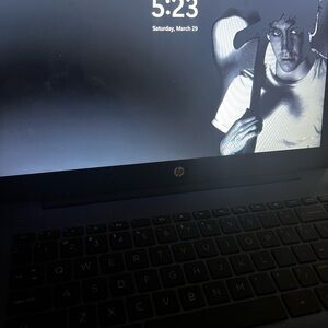 HP Laptop with Black Keyboard
